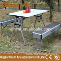 outdoor folding camping table and chairs portable aluminum folding table